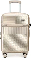 Mala De Viagem Bordo Bagagem 10kg De Mão Rígida 360 Anac USB Cadeado (Dourado)