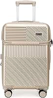 Mala De Viagem Bordo Bagagem 10kg De Mão Rígida 360 Anac USB Cadeado (Dourado)