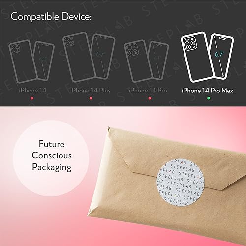 Miniatura 10 de SteepLab Flowing Neon Sand - Funda líquida para iPhone 14 Pro Max (2022, 6.7 pulgadas), protección de cuerpo completo con bisel elevado (océano y