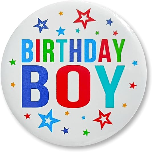 Amazon.com: Birthday Boy Pin Button It's My Birthday Buttons Baby Kids ...