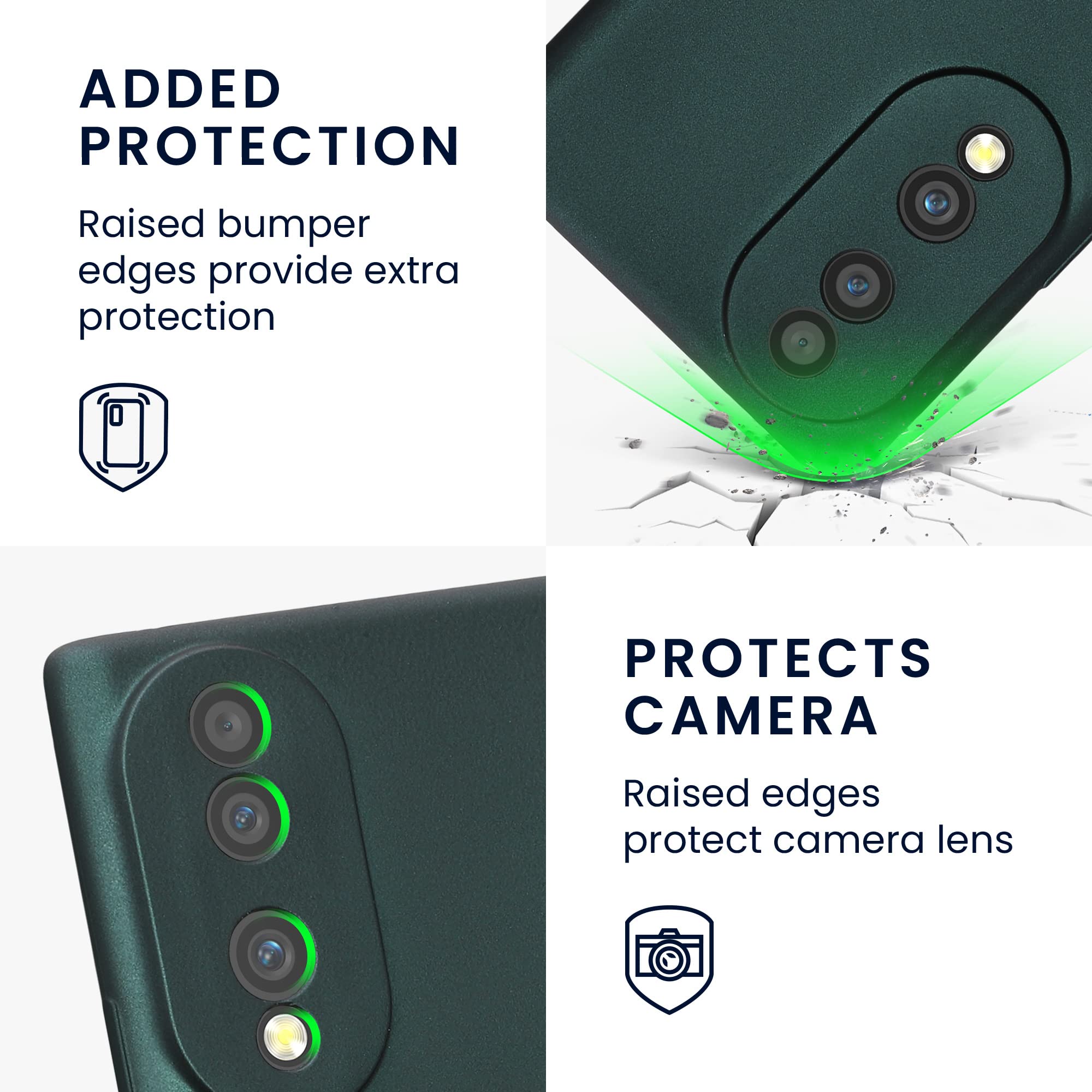 Kwmobile Custodia In Silicone Effetto Metallo Per Honor 70 5G – Morbida, Antigraffio, Con Bordi Rialzati E Presa Sicura