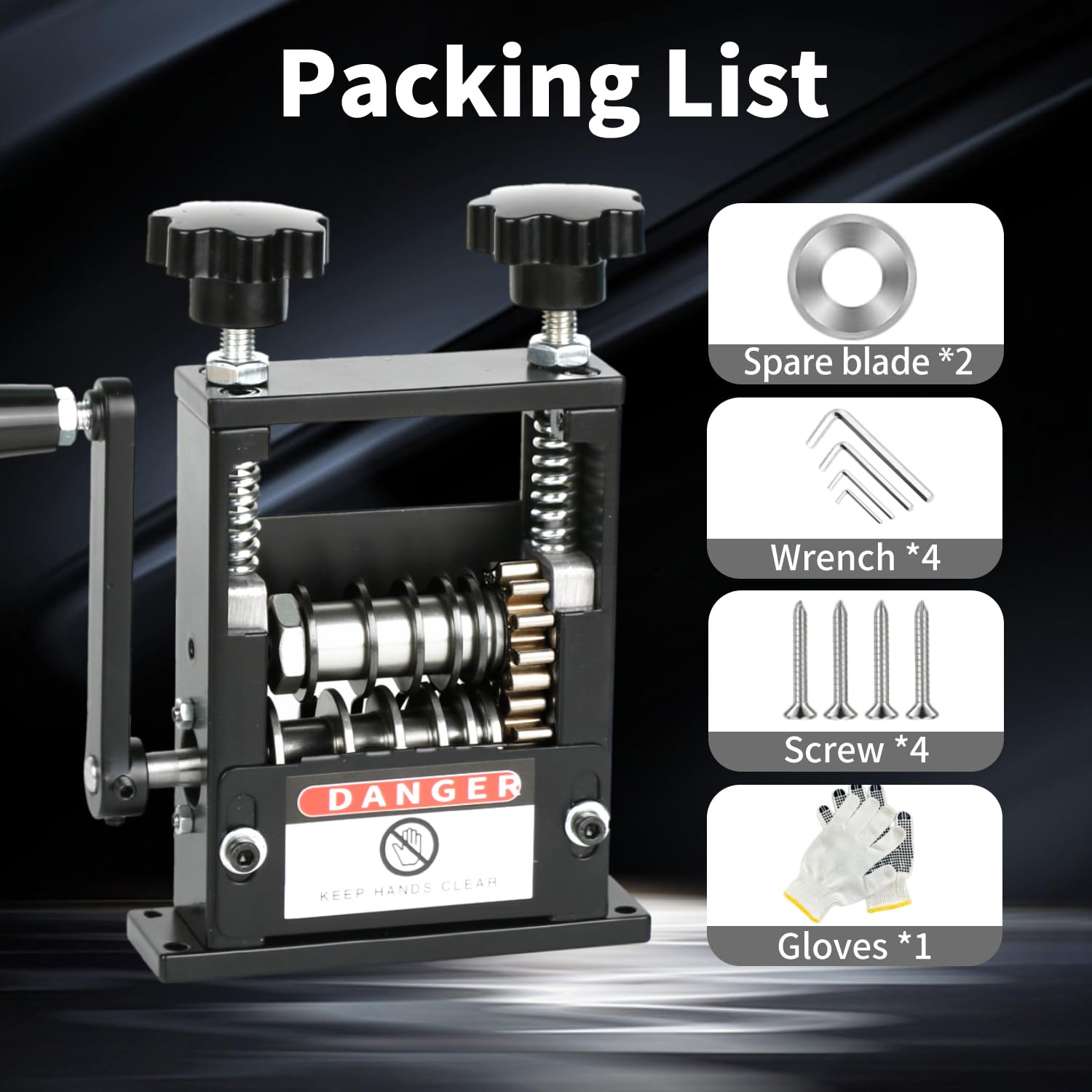 Máquina pelacables manual, máquina peladora de cables alimentada por taladro con 6 canales y 5 cuchillas para alambre de cobre de 0.12 a 0.67 pulgadas, herramienta pelacables de manivela manual para