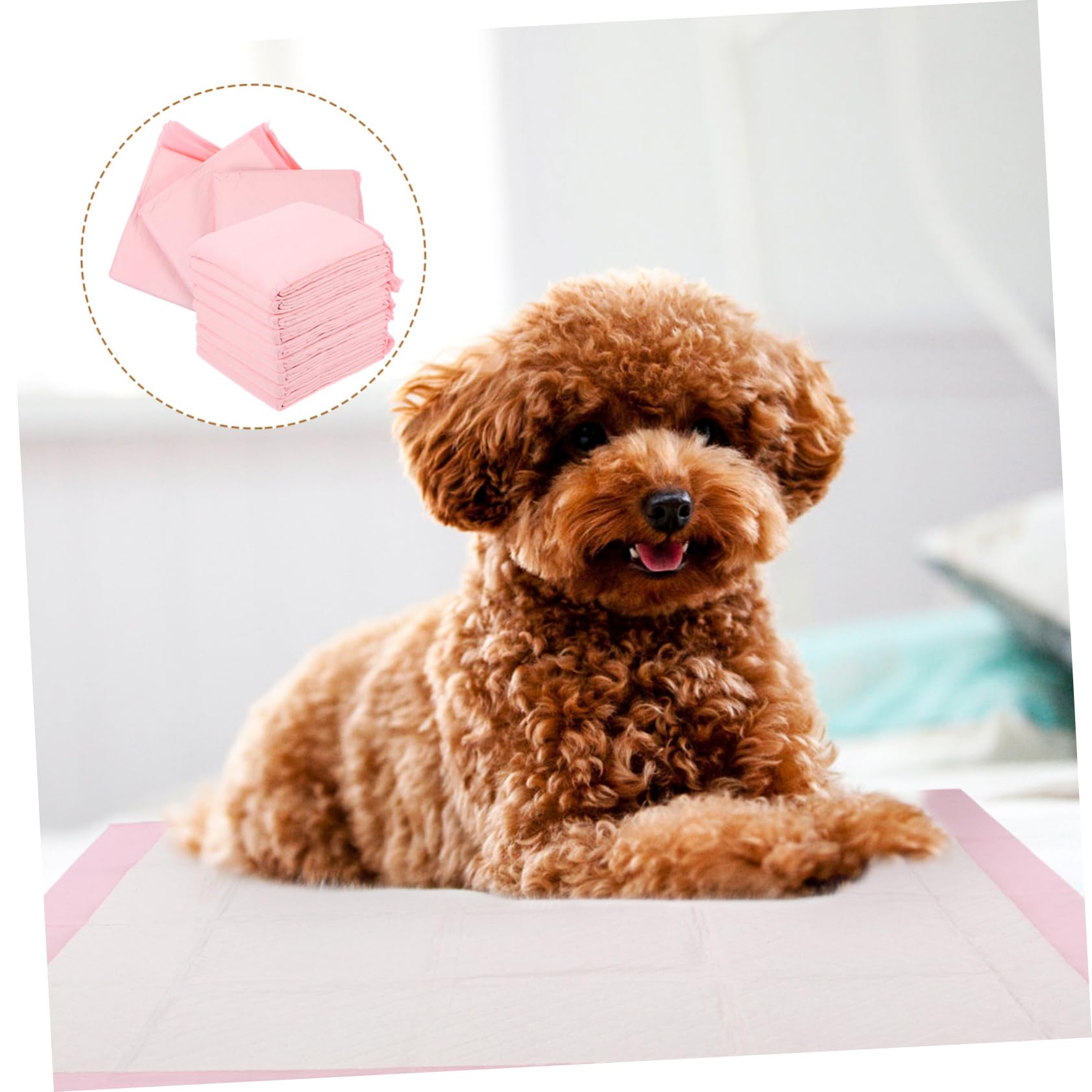 Alèses D'entraînement Épaisses pour Chien, 40 Pièces, 60x60 Cm | Non-tissé Rose, Très Absorbantes, Usage Extérieur et Cage pour Animaux, Format 1 Paquet