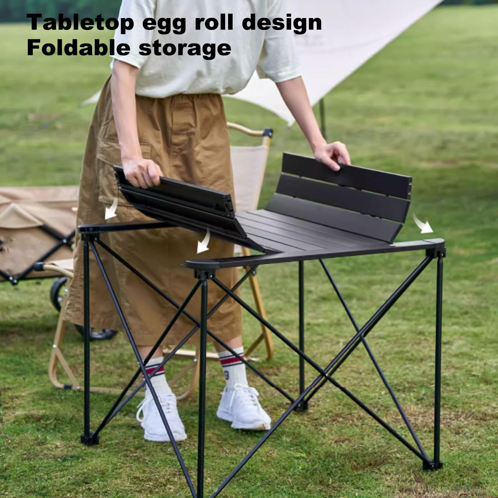 アルミ製折りたたみテーブル Hill Stone キャンプ テーブル アウトドアテーブル 折りたたみ