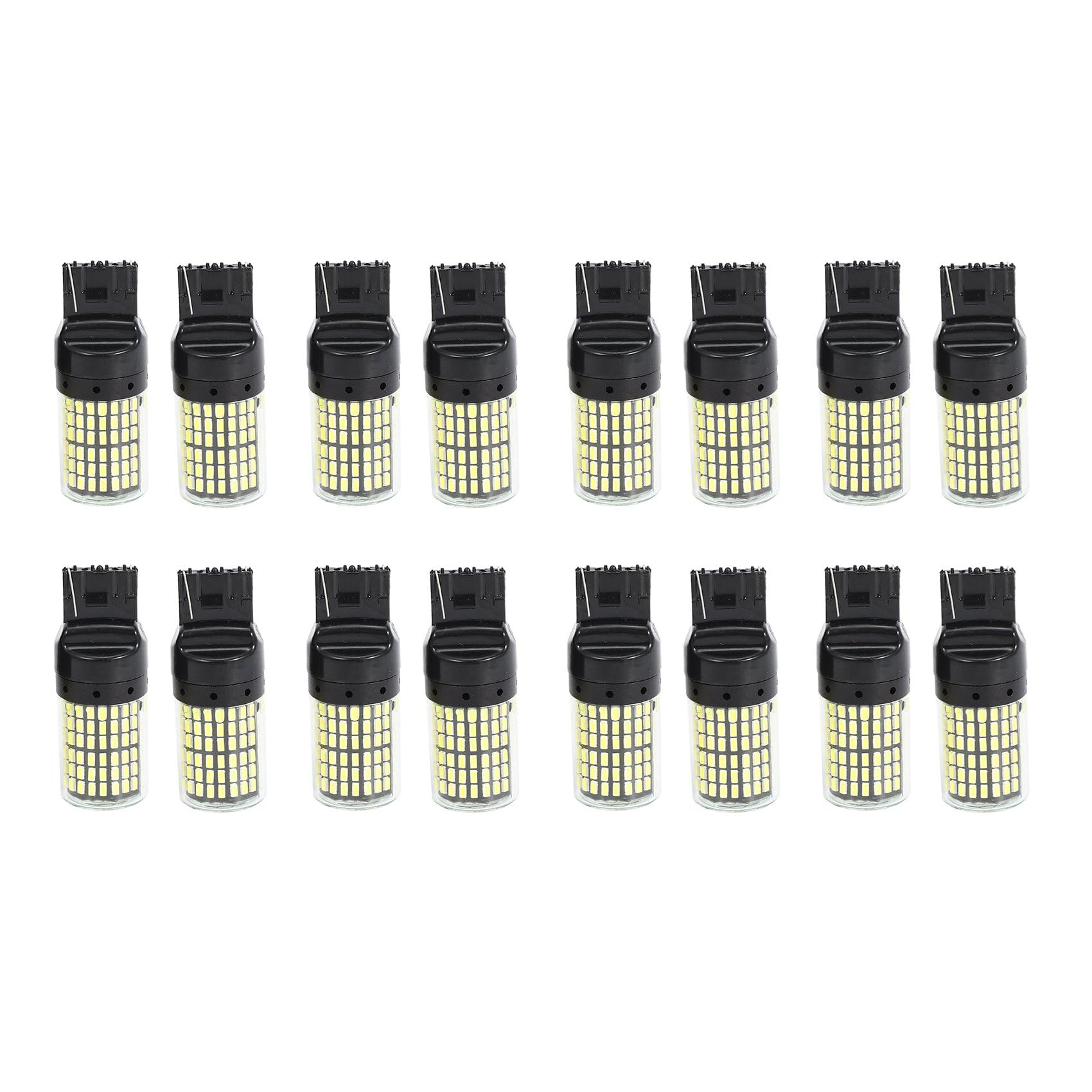 Feu de recul LED T20 7440 blanc 144-SMD anti-hyperflash pour signalisation et optique de voiture
