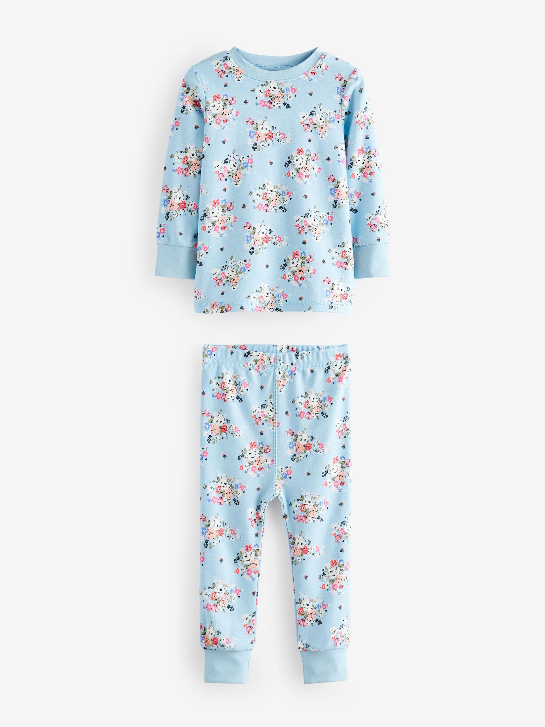 NEXT Młodsze dziewczynki Zestaw 3 kompletów piżam w kwiaty Cath Kidston