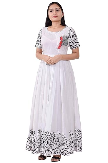 gown with half jacket