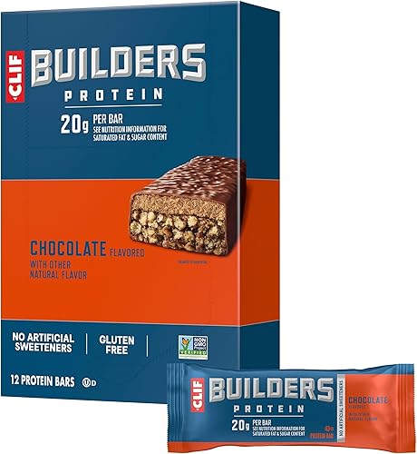 12 barras de proteínas Clif Bar, 2.4 onzas por barra, CL-60142, 12 unidades, Chocolate, 12, 12
