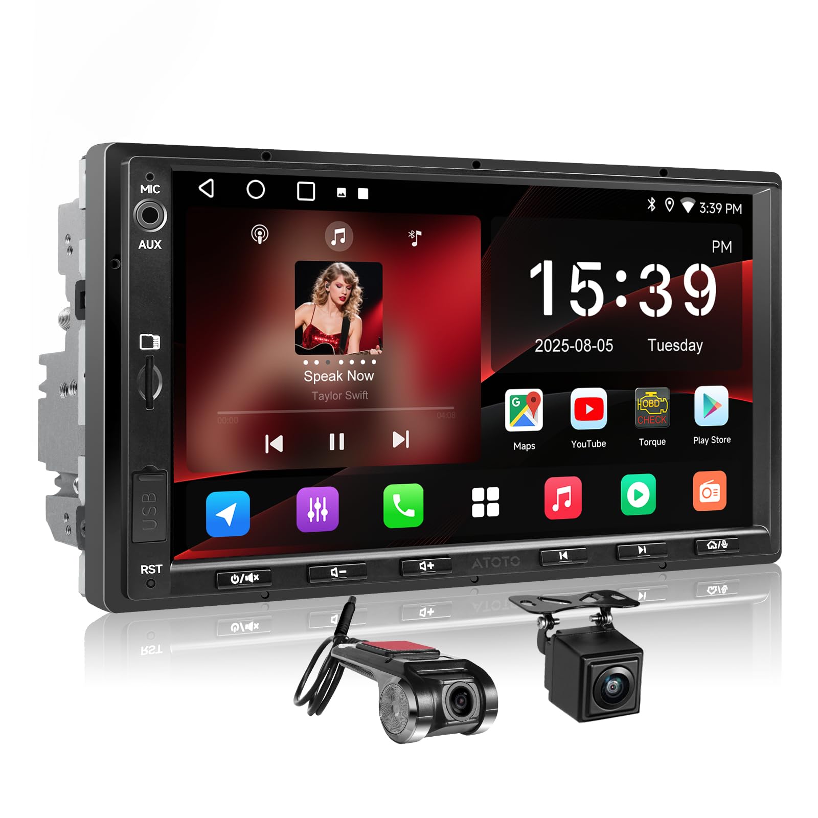 Amazon.co.jp: ATOTOZONE Android 2DIN ディスプレイオーディオ、7