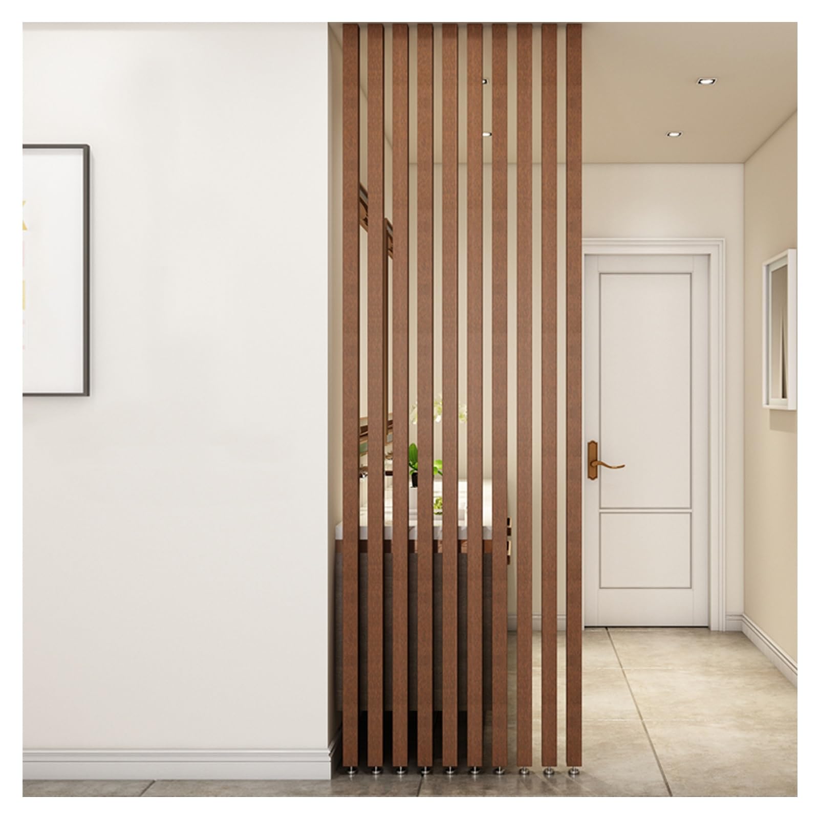 Cloison de séparation creuse en bois de 130 cm pour salon et bureau