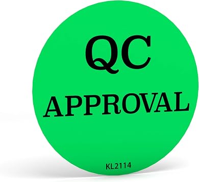 Kenco 2" Circle Inventory Control Stickers for Shipping and Inventory - 500 Permanent Adhesive Labels Per Roll Made in The USA QC Approval, 12 Pack