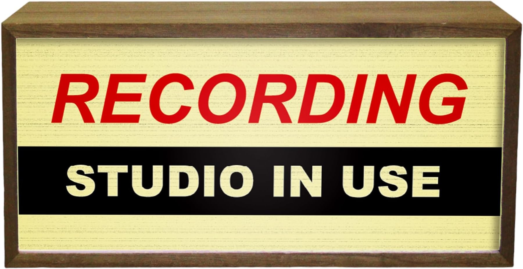 Light Box Recording Studio In Use |Illuminated Light Up LED Room Sign | Retro Sound Studio Design | DJ Social Media Influencer Lighting Gift | Bright Display For Podcasters And Music Artists