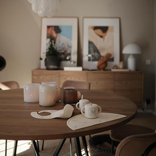 Miniatura 130 de mushie Mantel individual de silicona para niños, diseño antideslizante sin BPA (azul Cambridge) Cambridge Blue,Negro (Daisy),Azul marfil,Bluey