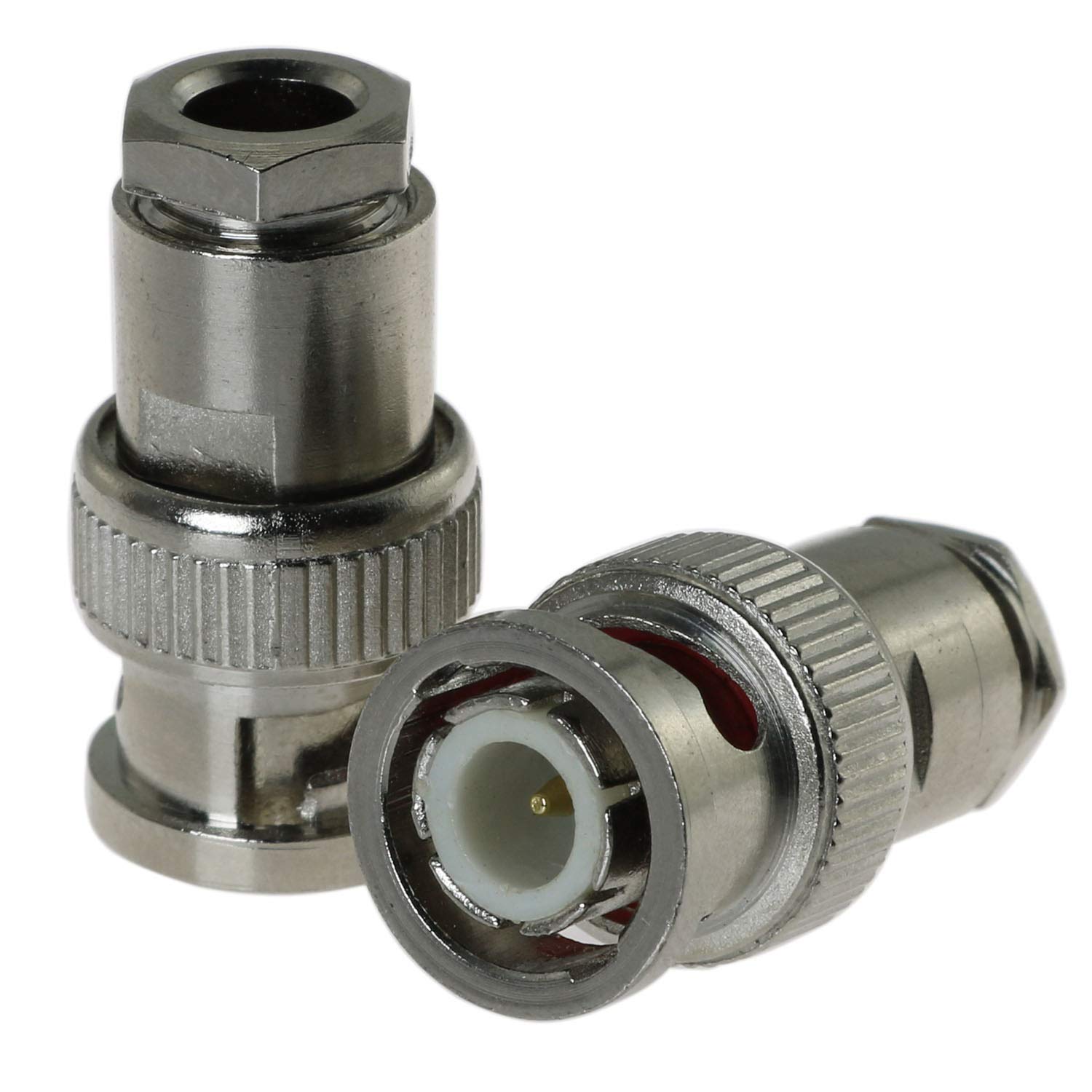 Conector RF BNC Macho, Abrazadera De Enchufe RG58 RG142 LMR195 RG400