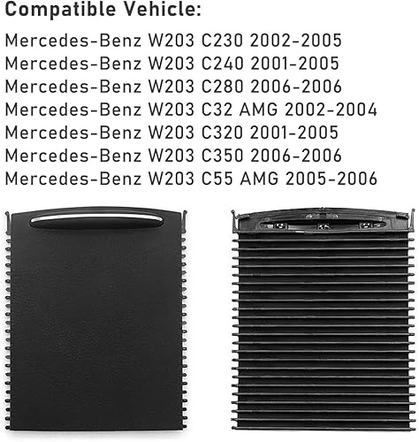 Miniatura 10 de Jaronx Compatible con Mercedes Benz - Cubierta de rodillo para ML W166 GL X166 2012-2015, GLE W166 GLS W292 2015-2019 Cubierta deslizante para