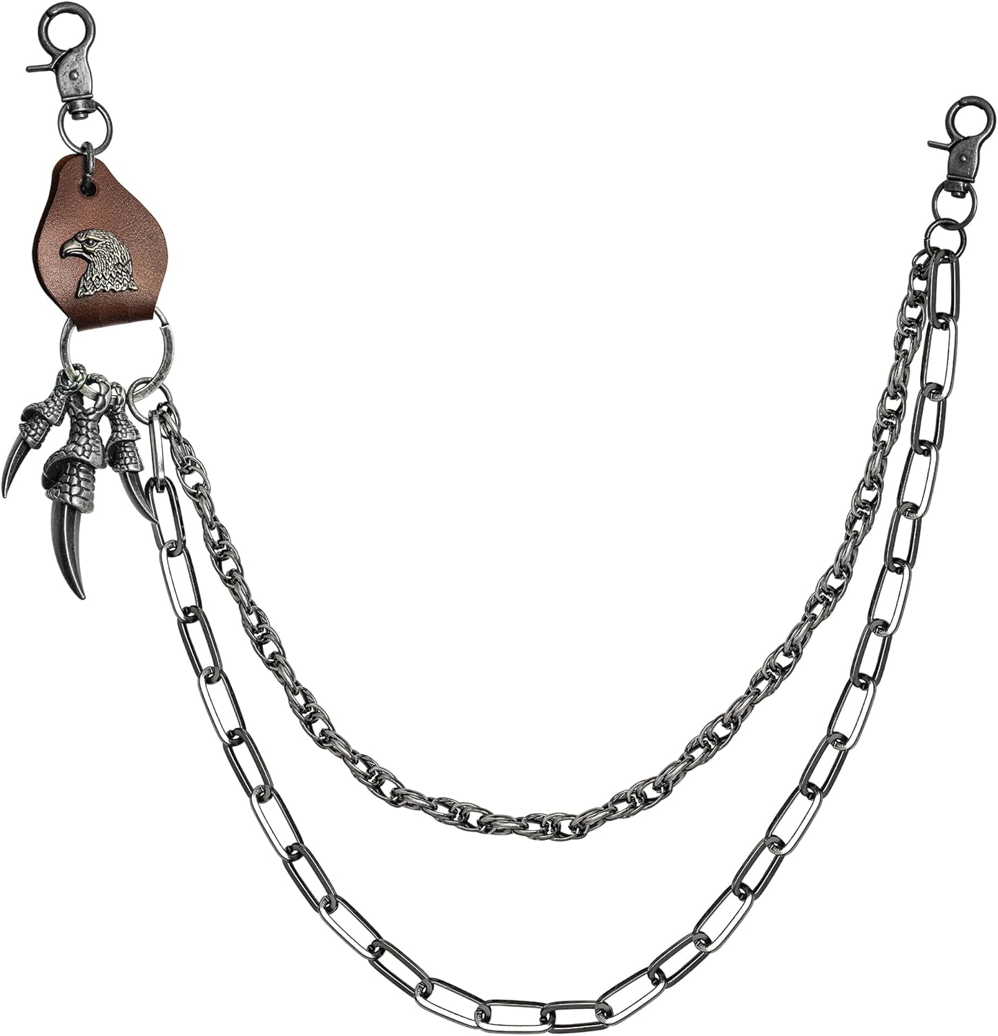 Heavy Duty Pocket Chains for Men Women, Biker Punk Goth Pants Wallet Chain, Metal Jeans Keychain