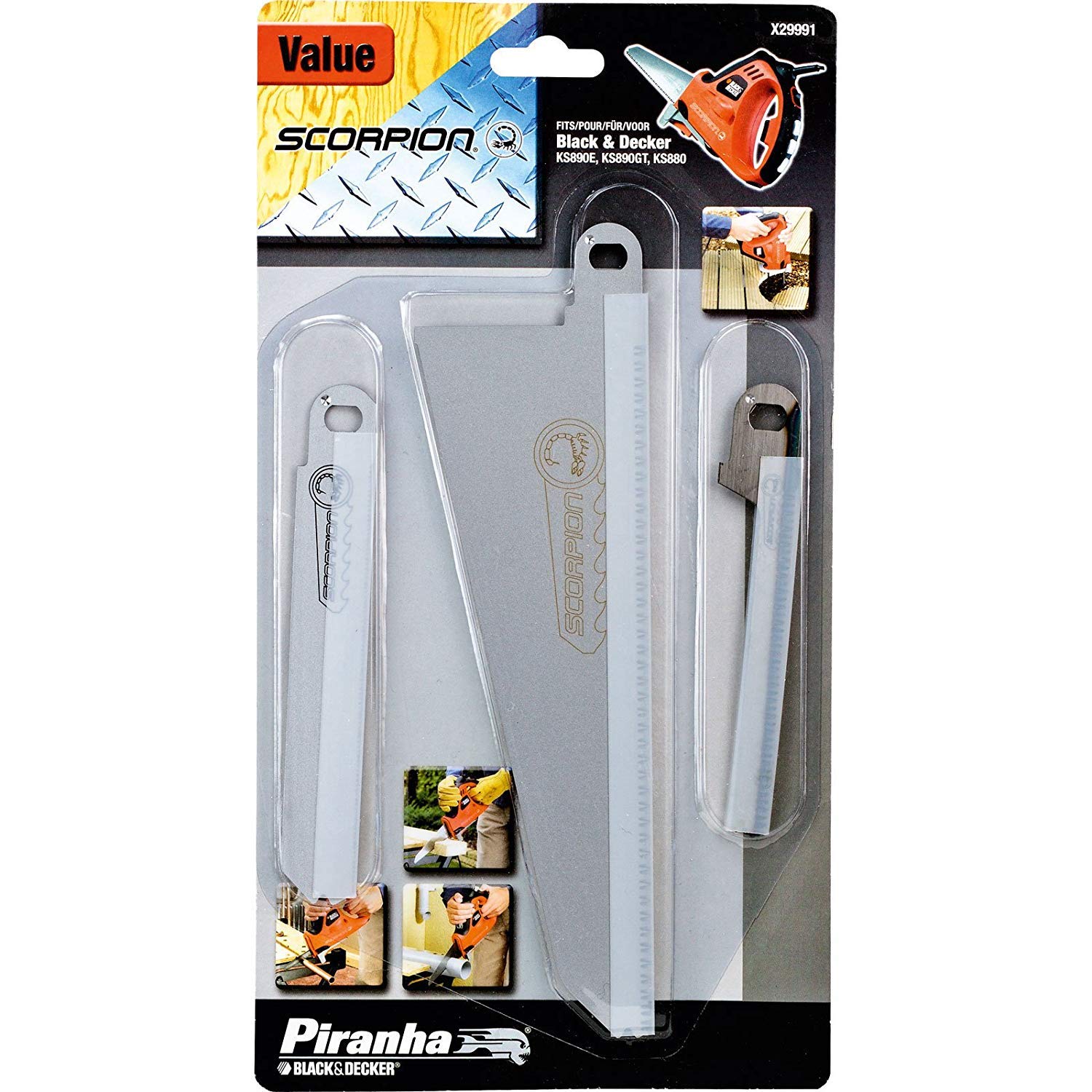 Image of Black & Decker KS890GT reciprocating saw at Amazon website