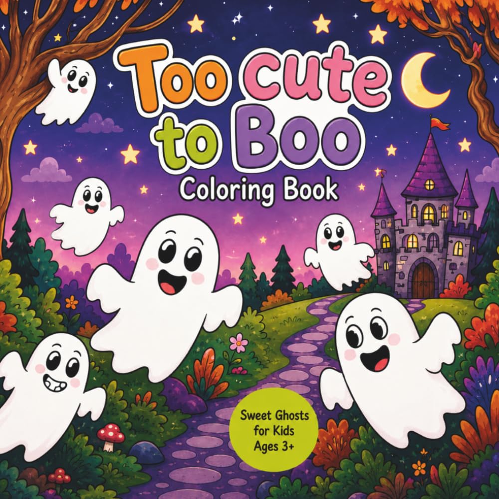 Too cute to Boo: Coloring Bool