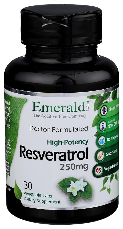 Fruitrients Suplemento de Resveratrol 30 cápsulas vegetais