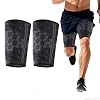 Thigh Compression Sleeve,1 Pair Adjustable Hamstring Compression Sleeve for Women & Men,Hamstring Support Anti-Slip Hamstring & Quad Support Braces for Muscle Recovery,Sports & Gym,Black