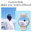 Loluka Pink Smart Watches for Women with Diamonds, Answer/Make Call Ladies Bluetooth Smartwatch for Android and iOS Phones, Rhinestone Fitness Activity Tracker Sleep Tracker Pedometer gallery image