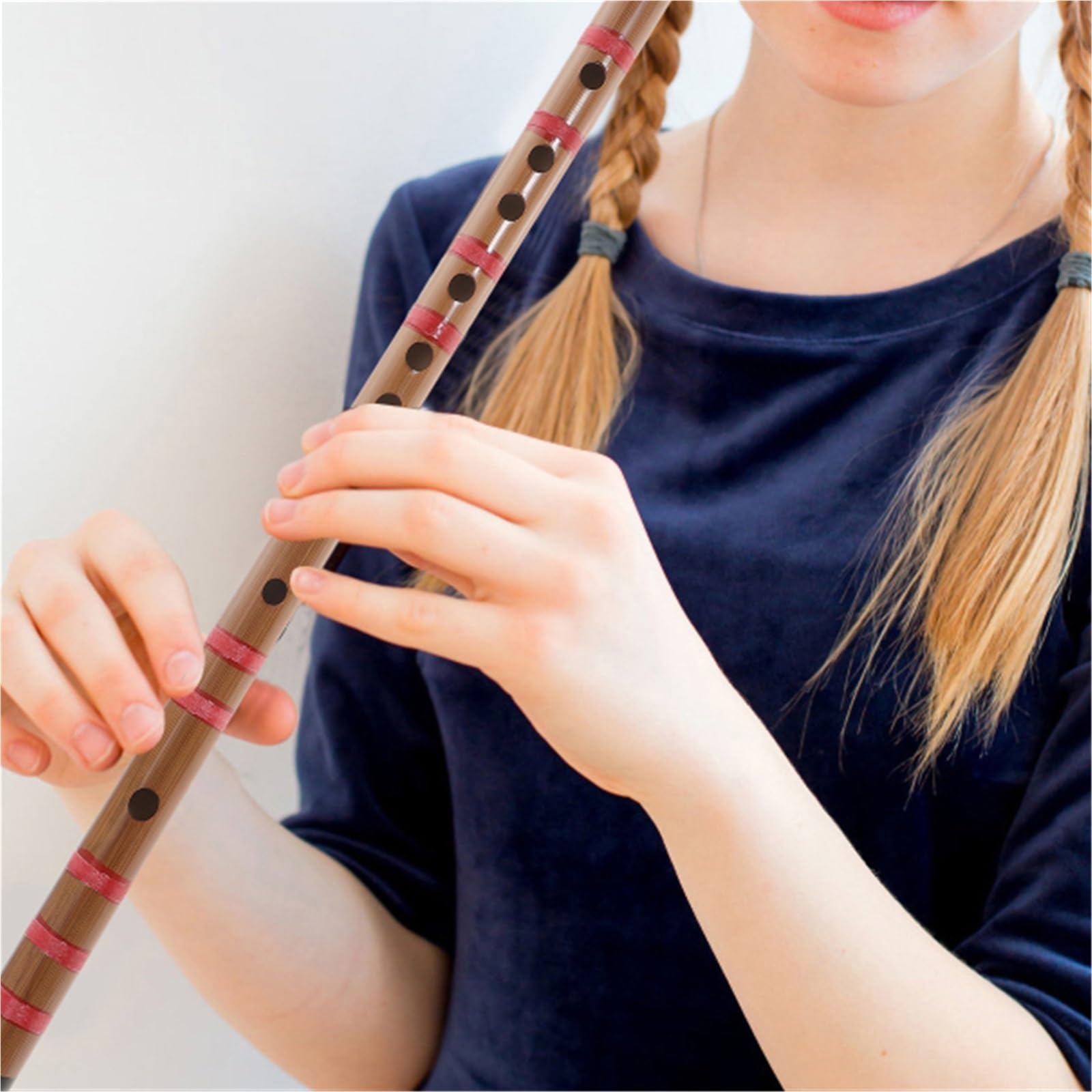 Bambusflöte Professionelle Bambusflöte Shakuhachi Anfänger-Bambusflöte Traditionelles Holzinstrument(A)