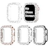 Goton 4-Pack Bling Case for Apple Watch Series 11/10 Protector 46mm, Women Glitter Diamond Rhinestone Bumper for iWatch Cover Accessories 46 mm