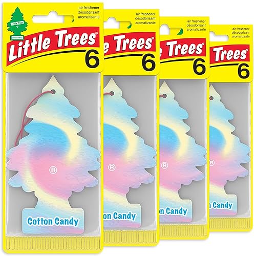 Miniatura 39 de LITTLE TREES Ambientador de aire para coche, árbol colgante que proporciona un aroma duradero para el automóvil y el hogar Cuero, 24 ambientadores