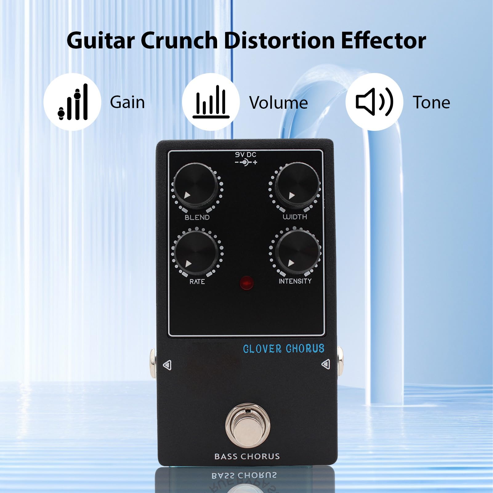 Generic Pedał Gitarowy Chorus, Technologia Analog Bucket Brigades, pedał Efektów Gitarowych True Bypass z funkcją Mieszania, szerokość Intensywności dla Gitary Basowej