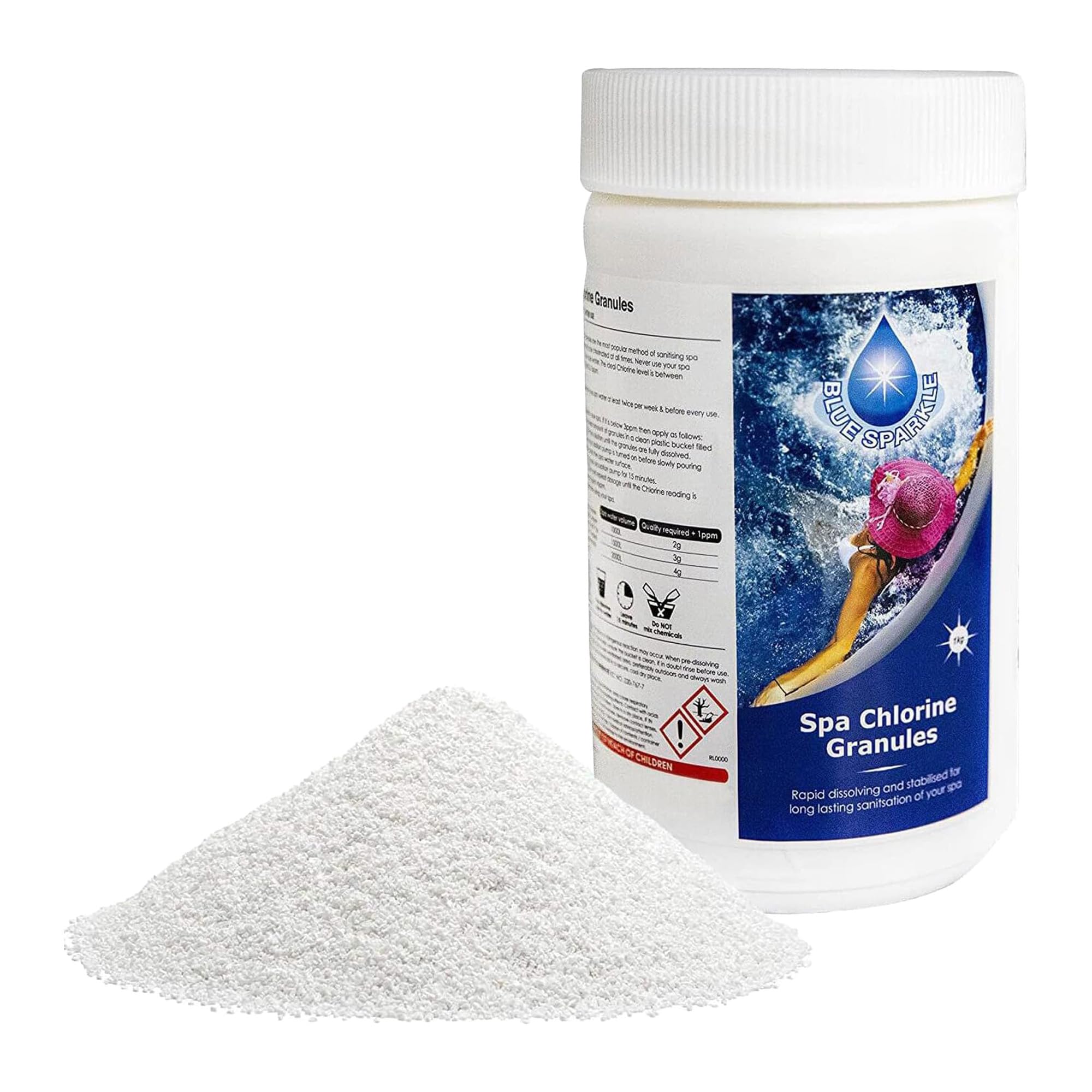 SHATCHI Blue Sparkle Chlorine