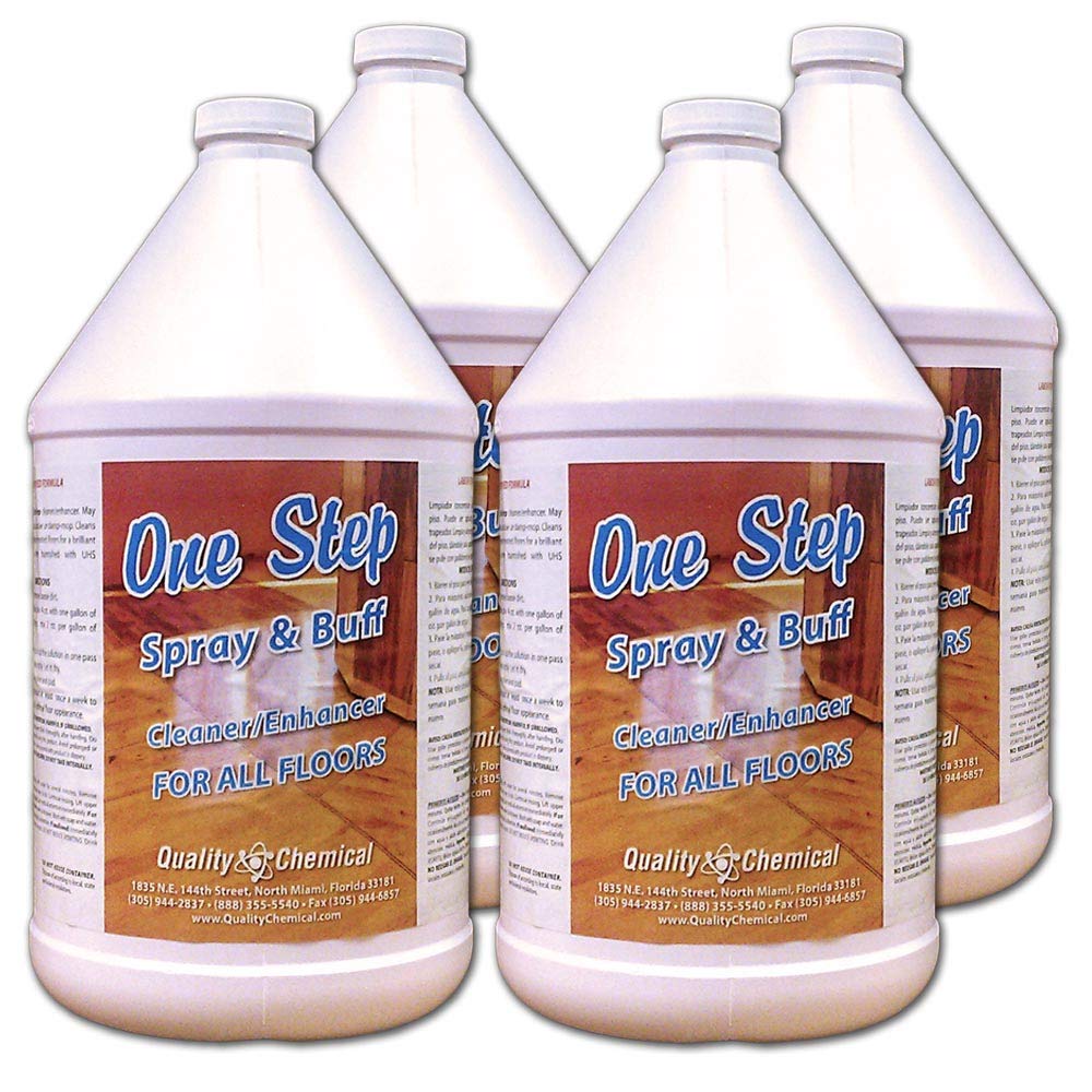 One Step - Spray and Buff - Floor Restorer - Cleans and Polishes in one Operation-4 Gallon case