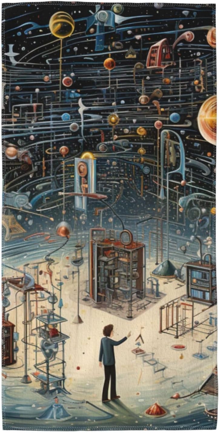 Physics Print Print Hand Towels for Kitchen, Decorative Bathroom Towels Decor Farmhouse Cute for Men Women Gifts