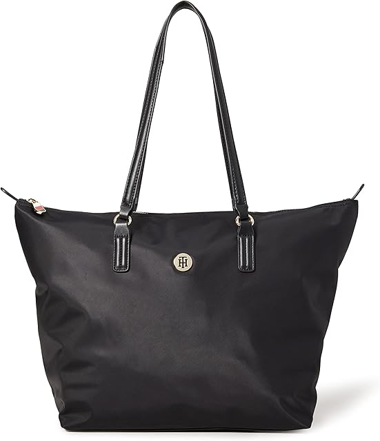 Tommy Hilfiger Women's Poppy ST Tote, BDS, OS, Black, One Size