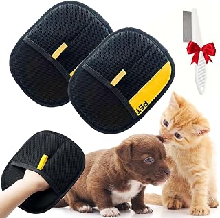 Quitapelos de mascotas Yomi, guantes de doble cara for quitar el pelo de mascotas, guantes electrostáticos for quitar el pelo de mascotas, guante reutilizable for eliminar la estática de sofás, mueble