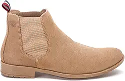 Bota Chelsea Feminina em Couro Camurça Polo North com Elastico Moderna