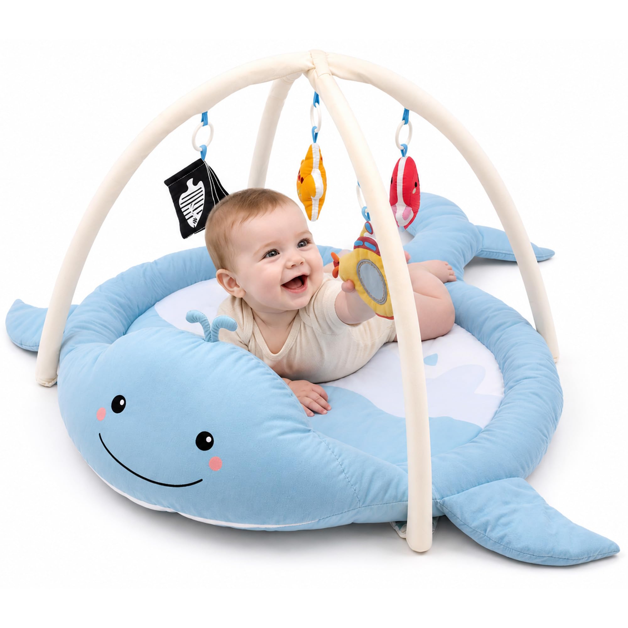 Amazon.com : BubblinHome Baby Play Gym & Activity Mat, Blue