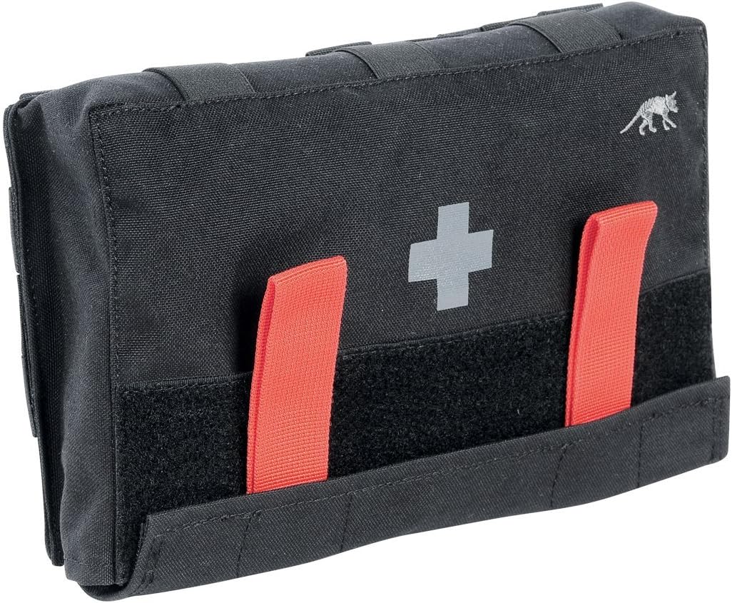Tasmanian Tiger IFAK Pouch, Tactical MOLLE Medical Pouch, First Aid Bag, Rip Away Panel, Large, Black