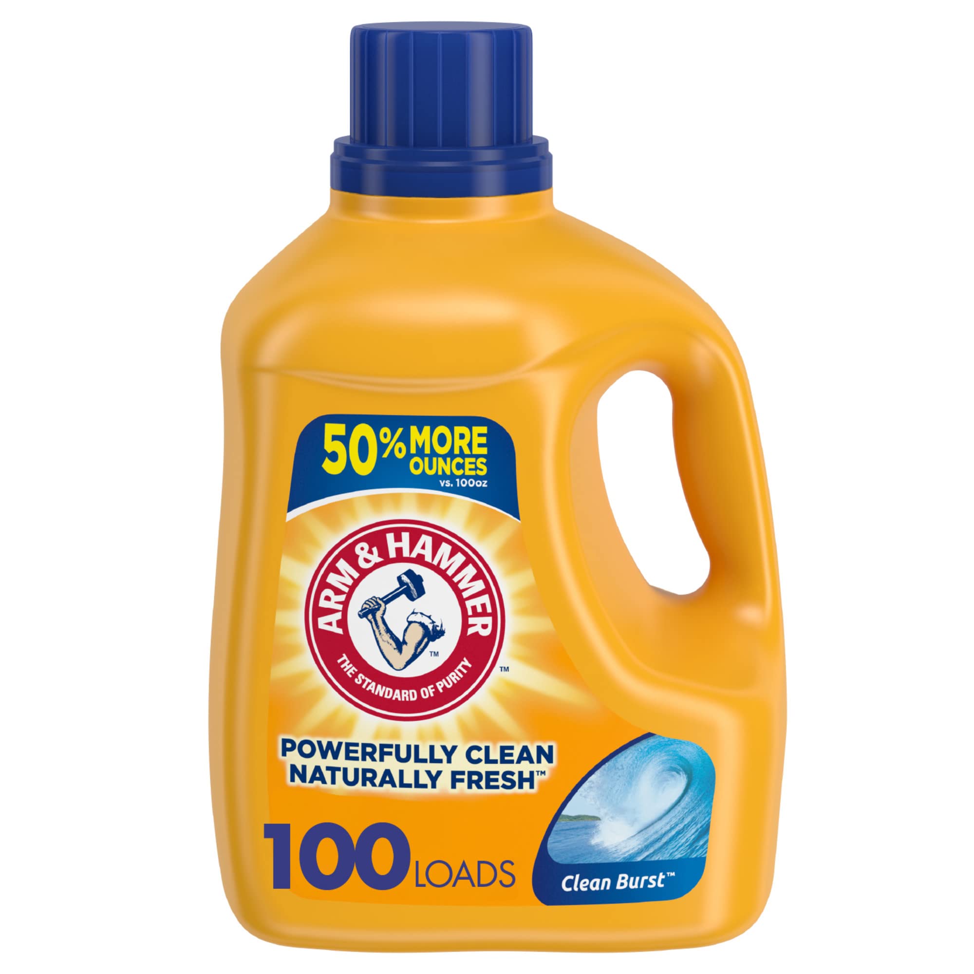 ARM & HAMMER Clean Burst HE Liquid Laundry Detergent, 150 fl oz