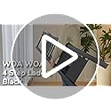 WOA WOA 4 Step Ladder, Ladders for Home, Anti-Slip Pedals, Aluminum Step Stool Foldable, Lightweight to Move, Ease of Storage, Reach 9ft for Closet Kitchen Library, Hold 300lbs - Black