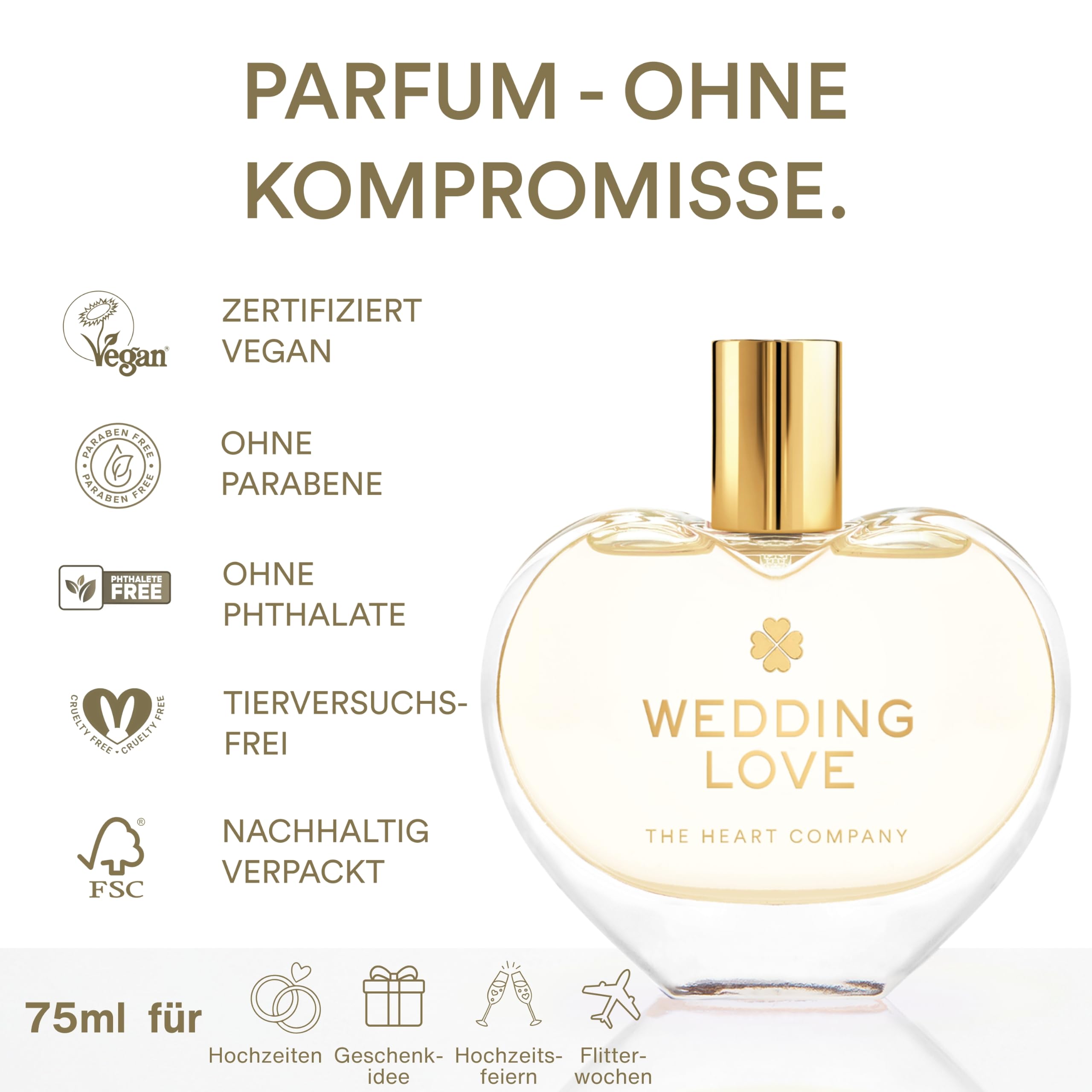 WEDDING LOVE | perfumy damskie 75 ml | woda perfumowana dla kobiet | EDP | perfumy damskie | zapach damski