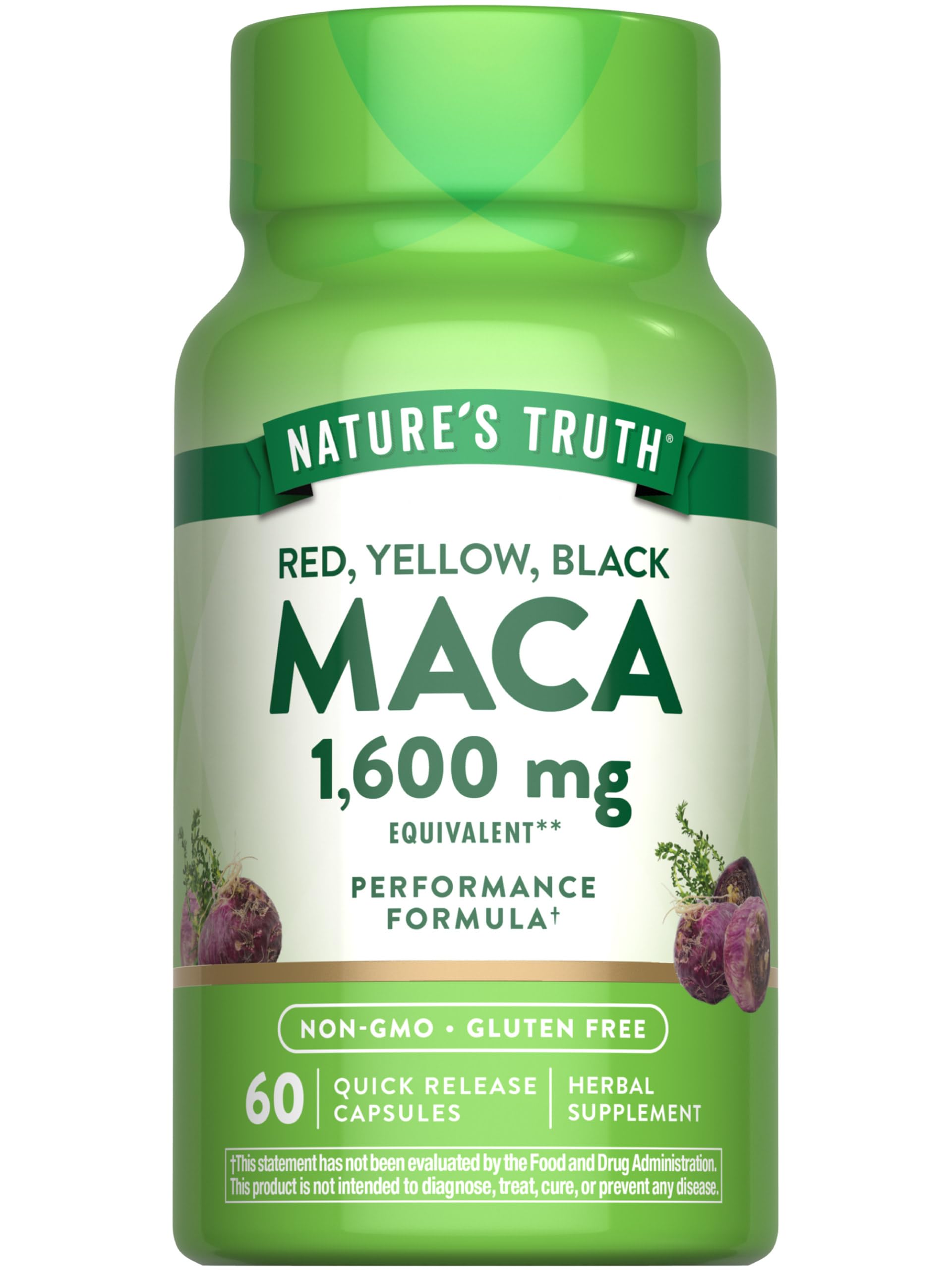 Nature's Truth Maca Root | 60 Quick Release Capsules