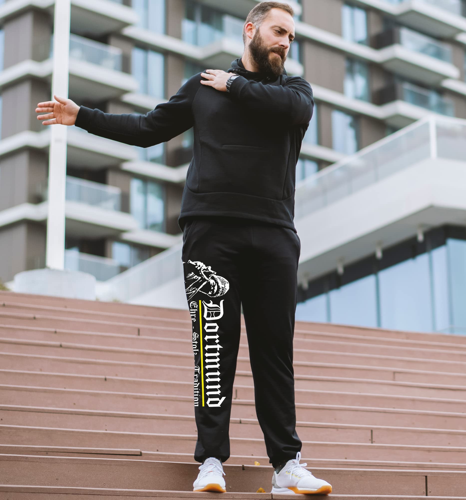 Dortmund Ehre & Stolz Herren Jogginghose | Dortmund Hose Dortmund Fanartikel Ultras Sport Dortmund Geschenk | M1