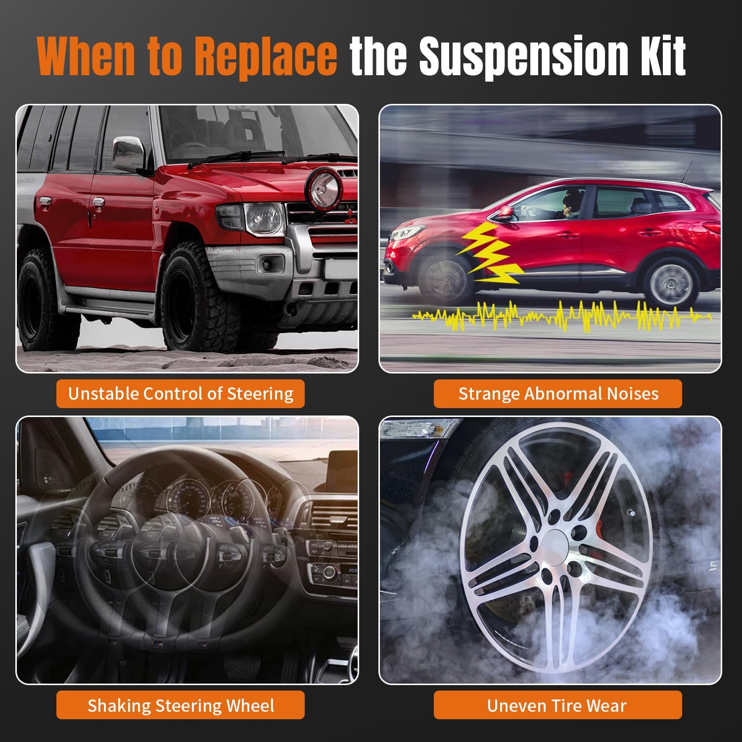 LCWRGS Front Outer Tie Rod Ends Fits for Chevy Silverado 1500 14-2019, Tahoe/Suburban 15-2020, GMC Sierra 1500 24-2018, Sierra 1500 Limited 2019, Yukon (XL) 15-2020, Cadillac Escalade 15-2020 -2pcs