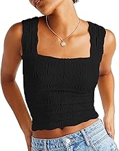 DouBCQ Crop Top with Square Neck