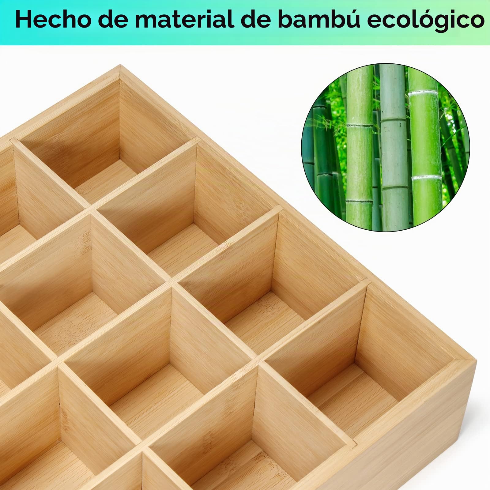 B4Life Organizador de Corbatas para Pared de Bambú - Soporte de Corbata para Hombres