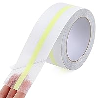 Vista 12 de Qingluan Cinta Antideslizante, 2 pulgadas x 32.8 pies, Cinta de Agarre Resistente Antideslizante Impermeable para Escalera, Peldaños, Pasos, Cinta