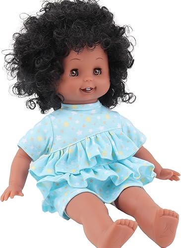 Muñeca de bebé de vinilo completo de 16 pulgadas, juguetes de bebé, muñecas de bebé, ropa de punto diseñada por Berenguer Más de 3 años, cabello