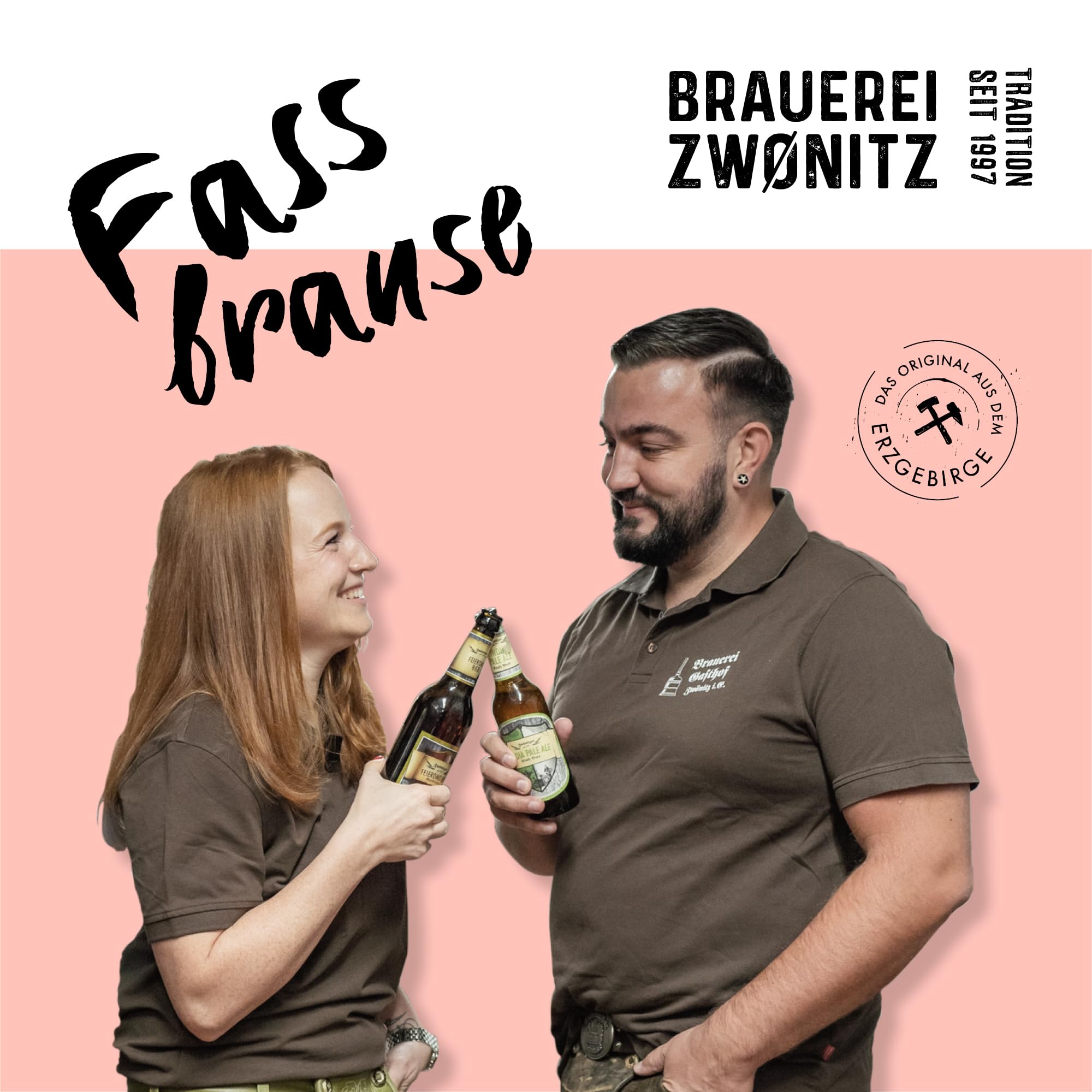 Brauerei Zwönitz Rhabarberschorle 18er Pack / 0,33 Liter Glasflaschen Rhabarbersaft Schorle/Erfrischende Rhabarber Limonade aus Sachsen