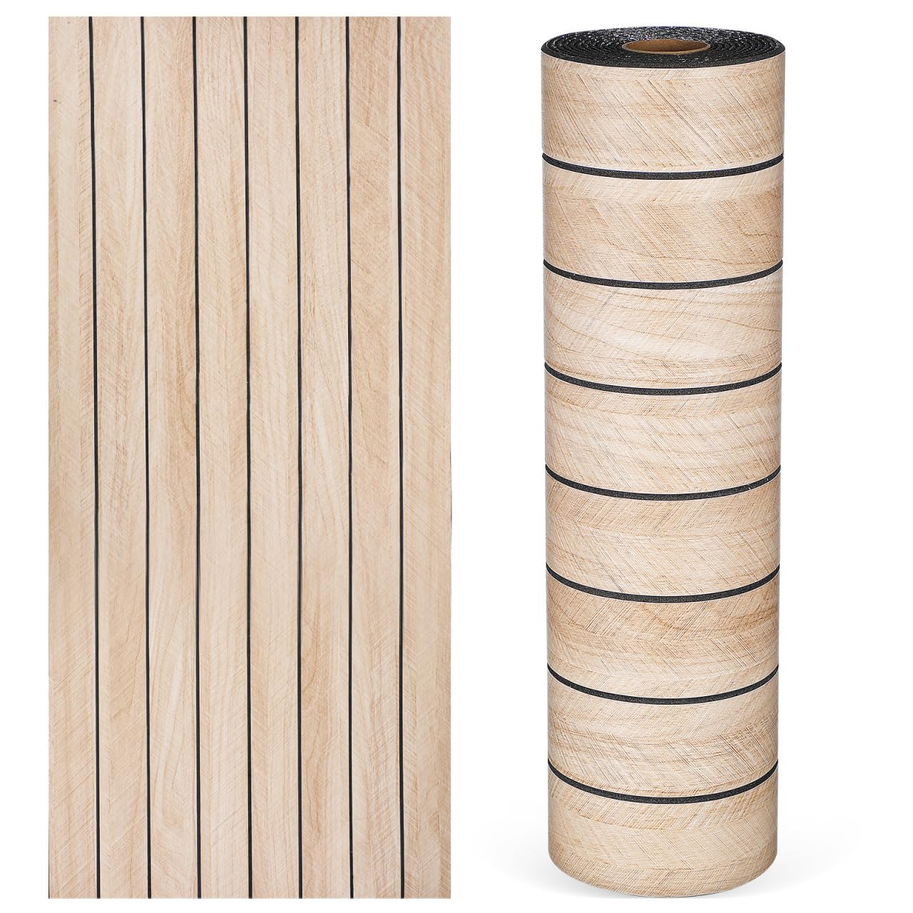 Papier peint autocollant grain de bois amovible pour mur humide