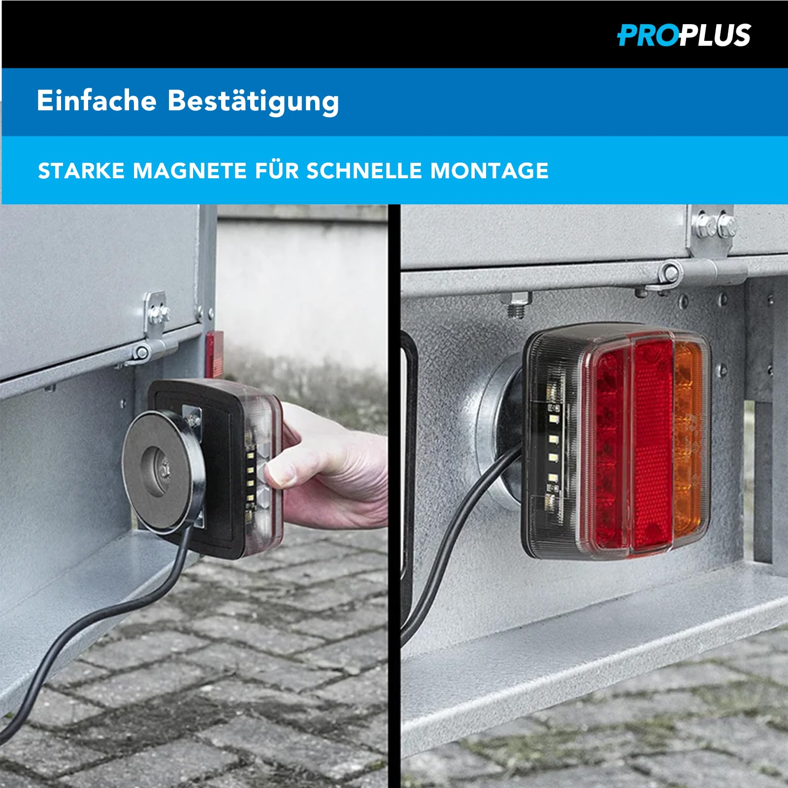 ProPlus 330476 LED-Lichter mit Magneten für Trailer